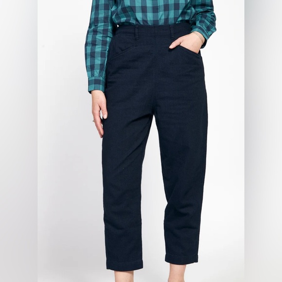 TOAST UK Alix Indigo Twill Trousers - Picture 5 of 15